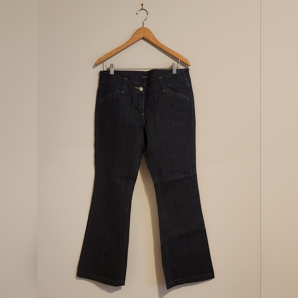 NWOT - New York and Company Curvy High-Waist Bootcut Jeans - Dark Wash